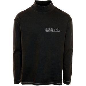 Erl, Heren, Sweatshirts & Hoodies, Zwart, Maat: M Katoen,