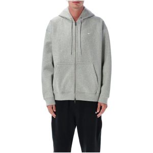 Nike, Heren, Sweatshirts & Hoodies, Grijs, Maat: XL Katoen,