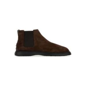 Tod's Bruine Herenlaarzen , Brown , Heren , Maat: 40 1/2 EU