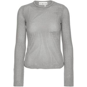 Remain Birger Christensen, Dames, Tops, Grijs, Maat: XS Katoen,