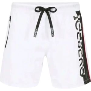 Iceberg - Vertical Logo - Zwemkleding - Wit - Polyester