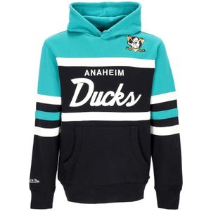 Mitchell & Ness, Heren, Sweatshirts & Hoodies, Zwart, Maat: L Katoen,