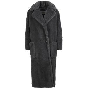 Max Mara, Dames, Mantels, Grijs, Maat: XS Zijde,