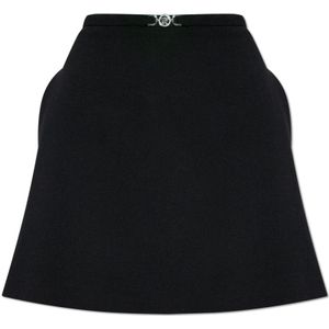 Versace, Dames, Rokken, Zwart, Maat: S Wol,