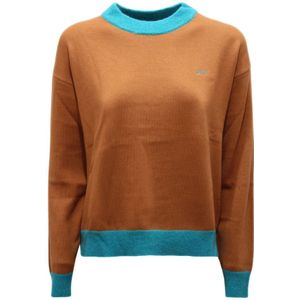 Sun68, Dames, Truien, Beige, Maat: S Wol,