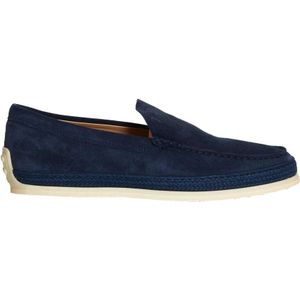 Tod's, Heren, Schoenen, Blauw, Maat: 41 1/2 EU Suède,