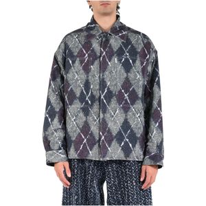 Bonsai, Heren, Jassen, Veelkleurig, Maat: L Flanel,