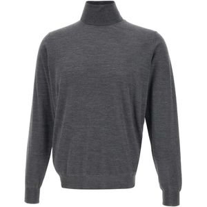 Filippo De Laurentiis, Heren, Truien, Grijs, Maat: S Wol,