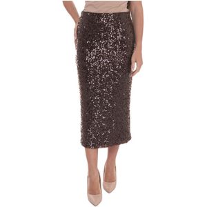 Pennyblack, Dames, Rokken, Bruin, Maat: L Jersey,