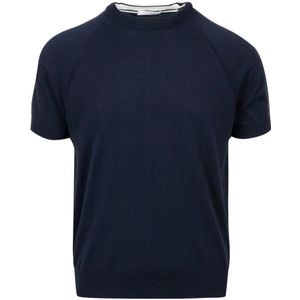 Paolo Pecora, Heren, Truien, Blauw, Maat: XL Katoen,