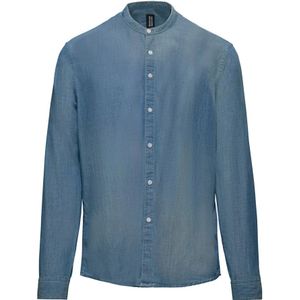 BomBoogie, Heren, Overhemden, Blauw, Maat: 2XL Katoen,