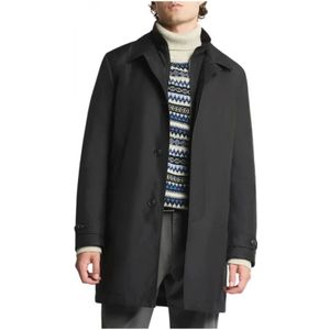 Fay, Heren, Mantels, Zwart, Maat: XL Polyamide,
