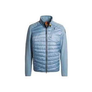 Parajumpers Heren Donsjas met Materiaalmix , Blue , Heren , Maat: XS