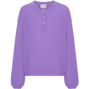 Americandreams, Dames, Truien, Paars, Maat: S Wol,