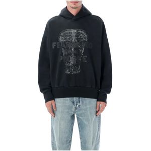 Fear Of God, Heren, Sweatshirts & Hoodies, Zwart, Maat: M Katoen,