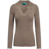 TOOche - Longsleeve - Bruin - Mokka - Dames