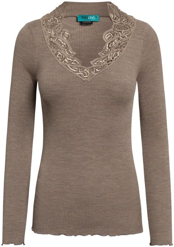 TOOche - Longsleeve - Bruin - Mokka - Dames