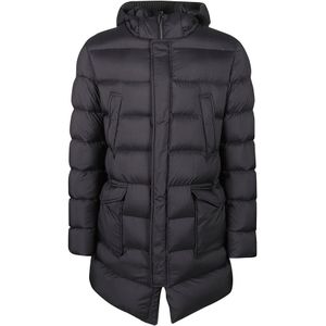 Herno, Heren, Jassen, Blauw, Maat: M Nylon,