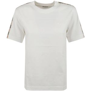 Burberry, Dames, Tops, Wit, Maat: M Jersey,