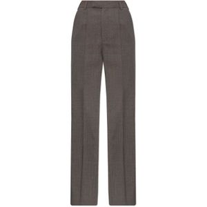 MM6 Maison Margiela, Dames, Broeken, Bruin, Maat: XS Wol,