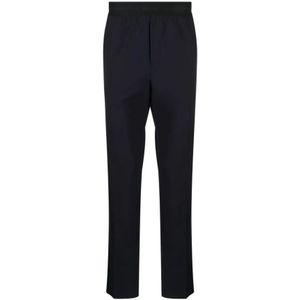 Msgm, Heren, Broeken, Zwart, Maat: XL Wol,