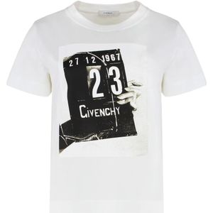 Givenchy, Dames, Tops, Wit, Maat: XS Katoen,