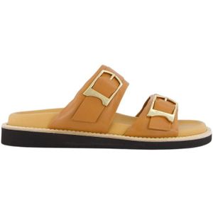 Santoni, Dames, Schoenen, Bruin, Maat: 40 EU Leer,