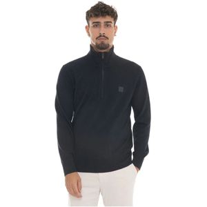 Hugo, Heren, Truien, Blauw, Maat: M Katoen,