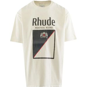 Rhude, Heren, Tops, Beige, Maat: L Katoen,