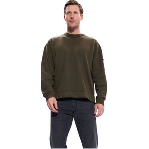 C.p. Company, Heren, Sweatshirts & Hoodies, Groen, Maat: L Fleece,