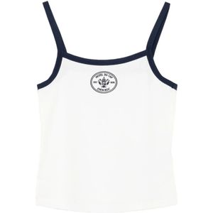 Sporty & Rich, Dames, Tops, Wit, Maat: S Katoen,