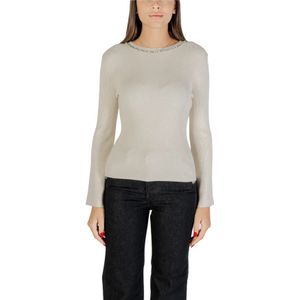 Only, Dames, Truien, Beige, Maat: M Nylon,