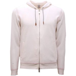 Eleventy, Heren, Sweatshirts & Hoodies, Wit, Maat: XS Wol,