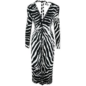 Dolce & Gabbana, Dames, Jurken, Zwart, Maat: XS Viscose,