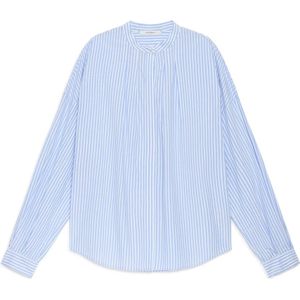 Maliparmi, Dames, Blouses & Shirts, Blauw, Maat: XS Katoen,