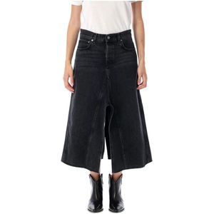 Haikure, Dames, Rokken, Zwart, Maat: W26 Denim,