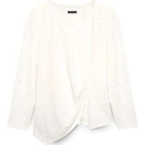 Fiorella Rubino, Dames, Blouses & Shirts, Wit, Maat: XS Viscose,