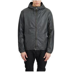 Giorgio Brato, Dames, Jassen, Grijs, Maat: 2XL Leer,