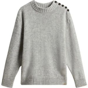 Woolrich, Dames, Truien, Grijs, Maat: L Wol,