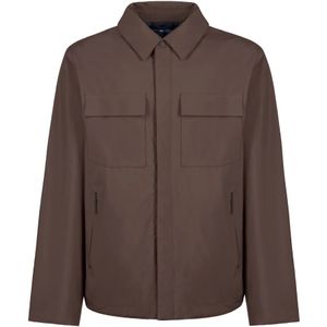 People of Shibuya, Heren, Overhemden, Bruin, Maat: 4XL