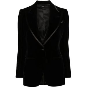 Tom Ford, Dames, Jassen, Zwart, Maat: M Viscose,