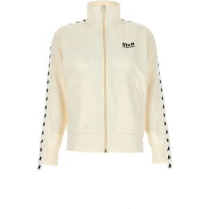 Golden Goose, Dames, Sweatshirts & Hoodies, Wit, Maat: S Poliester,
