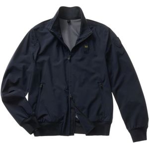 Blauer - Lichtgewicht Neopreen Bomberjack - Blauw - Neopreen - Licht Rekbaar