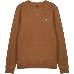 Lyle & Scott, Heren, Sweatshirts & Hoodies, Bruin, Maat: M Katoen,
