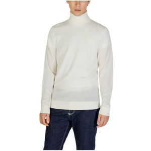 Calvin Klein Jeans, Heren, Truien, Wit, Maat: XL Wol,
