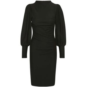 Gestuz, Dames, Jurken, Zwart, Maat: S Viscose,