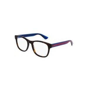 Gucci Donker Havana Blauwe Brillen , Multicolor , unisex , Maat: 53 MM