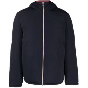 Brunello Cucinelli, Heren, Jassen, Blauw, Maat: L Polyamide,