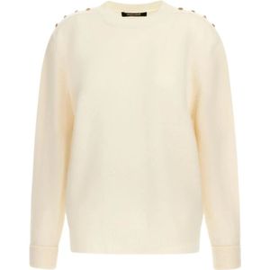 Roberto Cavalli, Dames, Truien, Beige, Maat: XS