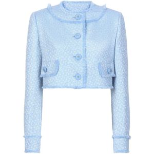 Dolce & Gabbana - Dames Jas - Blauw - Tweed